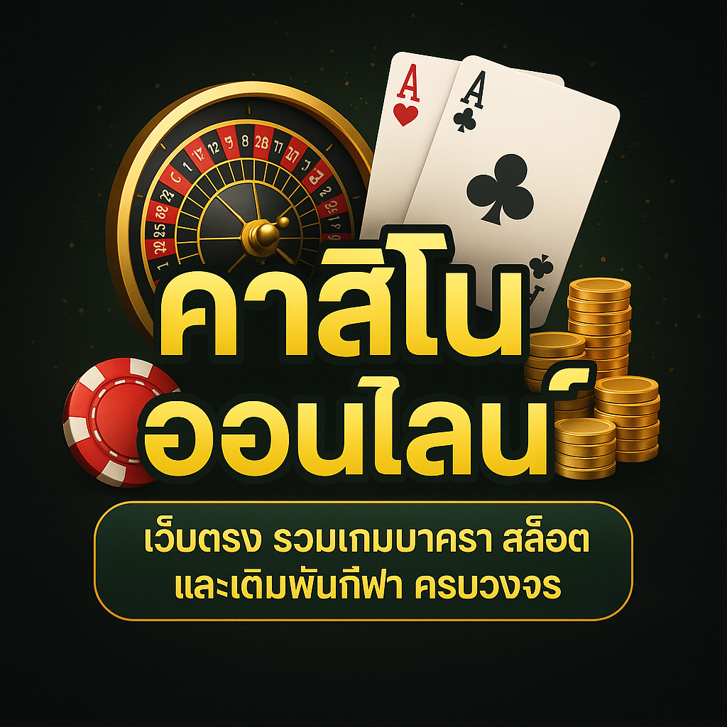 คาสิโนออนไลน์ เว็บตรง เล่นง่ายได้เงินจริง